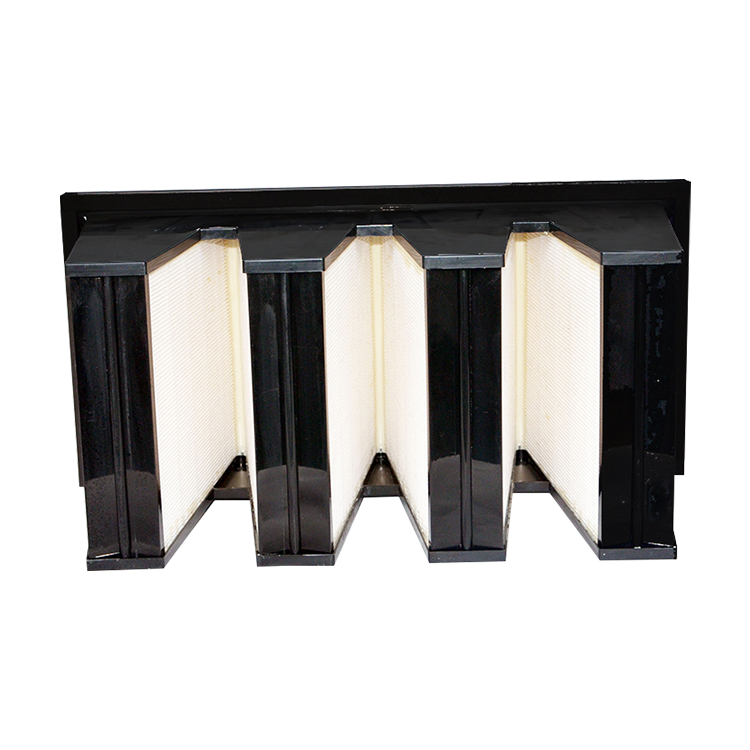 Customized V Shaped Pleated Type Air Filter for Clean Room