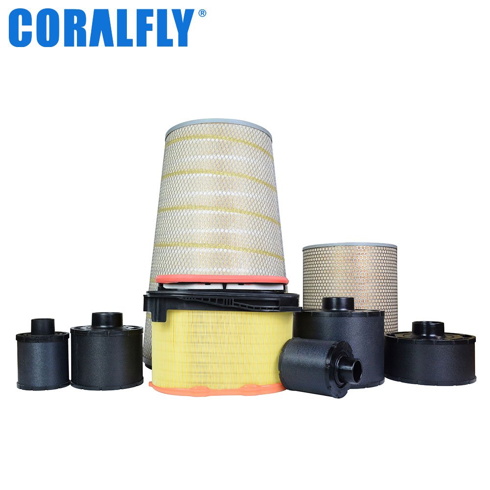 Coralfly Semi Trucks Parts Air Filter C291420 AF25756 P537876 RS3744 for F150 Faw Truck air Filter Assembly