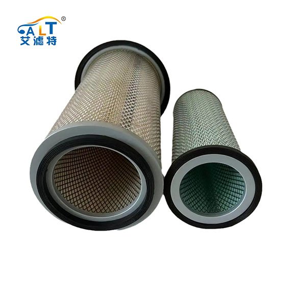 Applicable to Komatsu PC60-5 PC60-6 Excavator air Filter Main Core 600-181-6050P Inner Core 600-181-6050S
