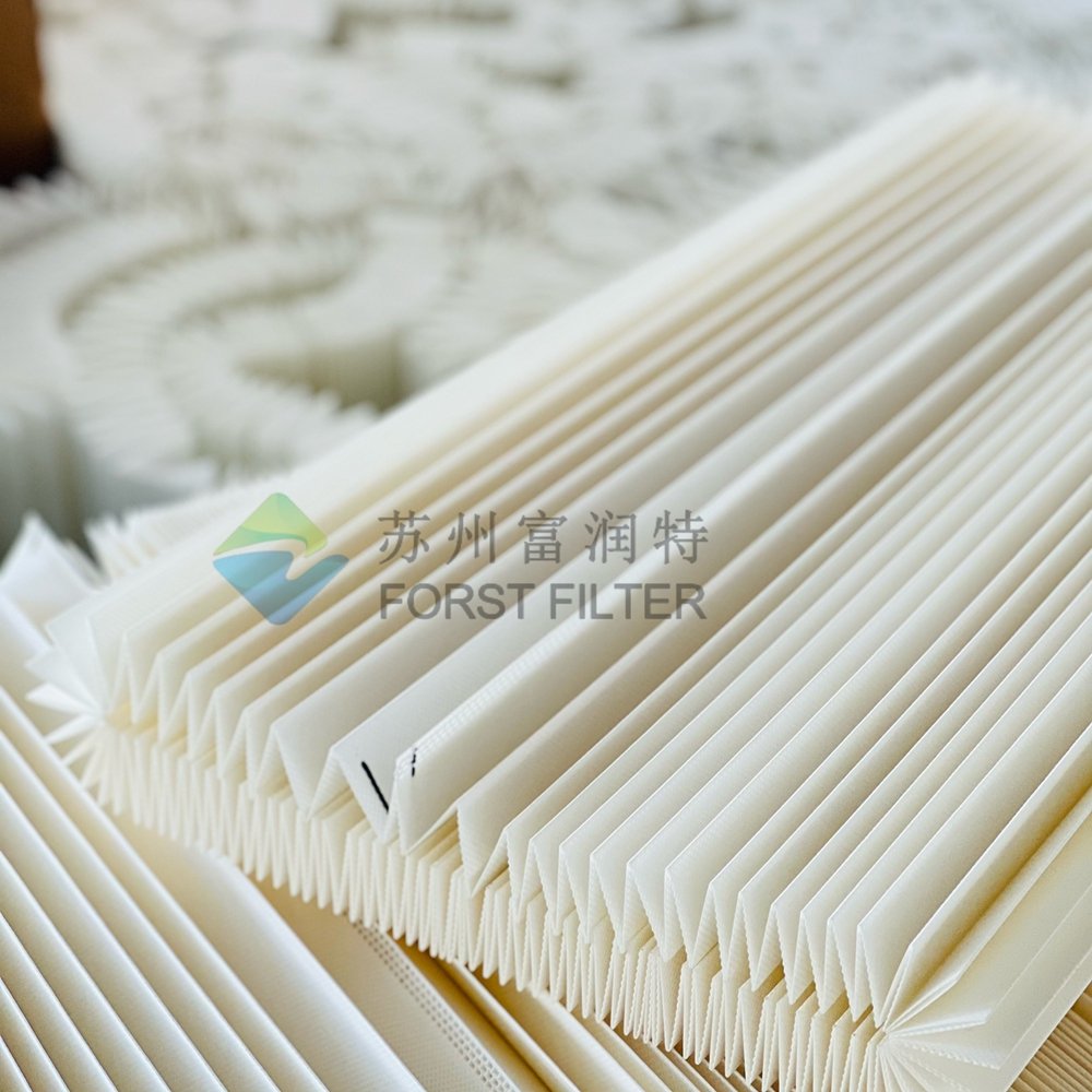 Hepa Pleated Synthetic Fiber Paper Air Filter Media New Construction Cartridge Filter Industrial Manufacturing