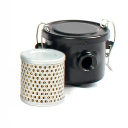 F002-1 Industrial Vacuum Pump Inlet air Filter Cartridge Vacuum System Replace Filter Dust Filter Entrance Size G 3/4"