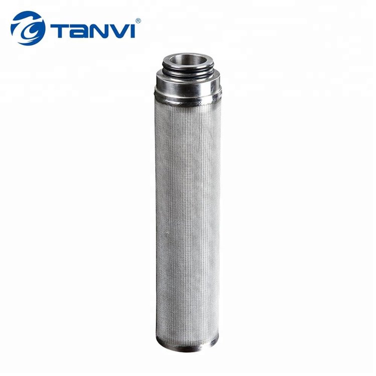 304 316L Stainless Steel Perforated Mesh Cartridge Smoked Mesh Tube Filter Element