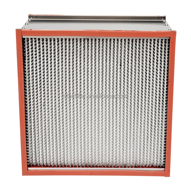 Quality HEPA Filter High Temperature Resistant H13 H14 Fiberglass Panel air HEPA Filter for Anti-high Temperature Filter