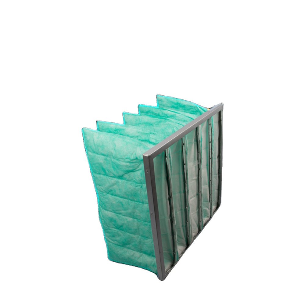Non-woven Fabric Aluminum Frame Synthetic Fiber Galvanized Iron F9 Medium Efficiency Pocket Filter