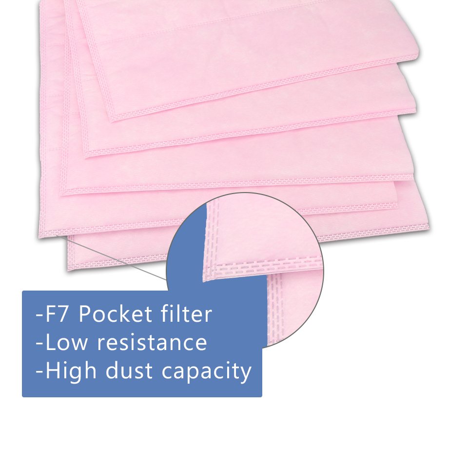 OEM/ODM F5 F6 F7 F8 F9 Bag Filter Media Pocket air Filter Primary Bag Air Pocket Filter