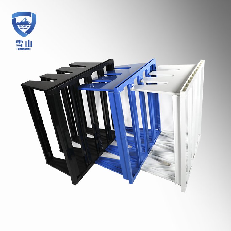 Blue 20 25mm ABS PVC Box V Type Air Filter Plastic Frame for HVAC System