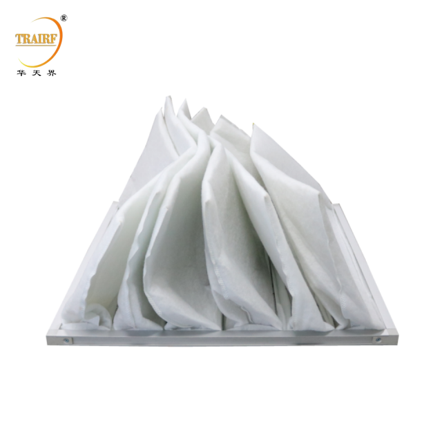 Industrial Air Filter F5 Synthetic Fiber Media Pocket HVAC Air Pre Filter for Home Air Conditioning