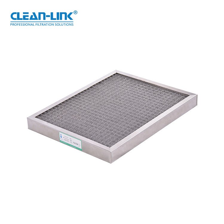 Long Life Service Washable Pre Filter Aluminum Mesh Pleated Panel Oil Mist air Filter