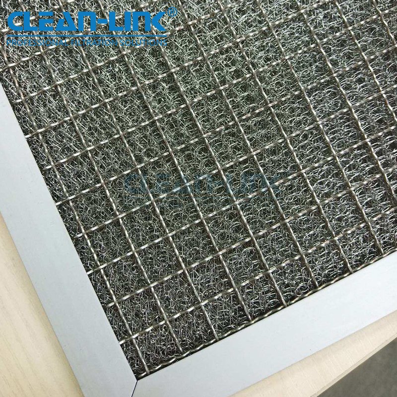 Long Life Service Washable Pre Filter Aluminum Mesh Pleated Panel Oil Mist air Filter