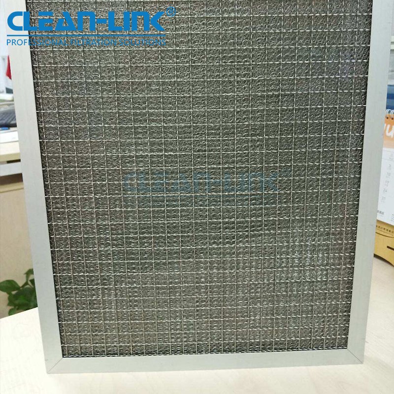 Long Life Service Washable Pre Filter Aluminum Mesh Pleated Panel Oil Mist air Filter