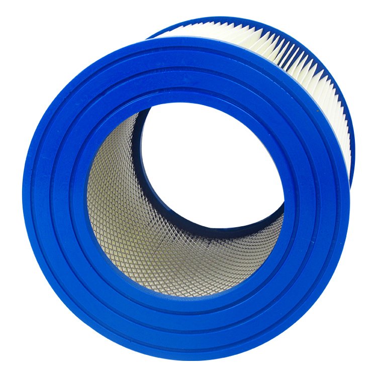 Factory Wholesale Customized Dust Collector Cartridge 152*250*245 Polyester Cloth air Filter Cartridge with Blue PU End Cover