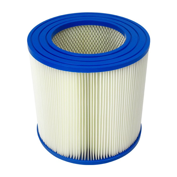 Factory Wholesale Customized Dust Collector Cartridge 152*250*245 Polyester Cloth air Filter Cartridge with Blue PU End Cover