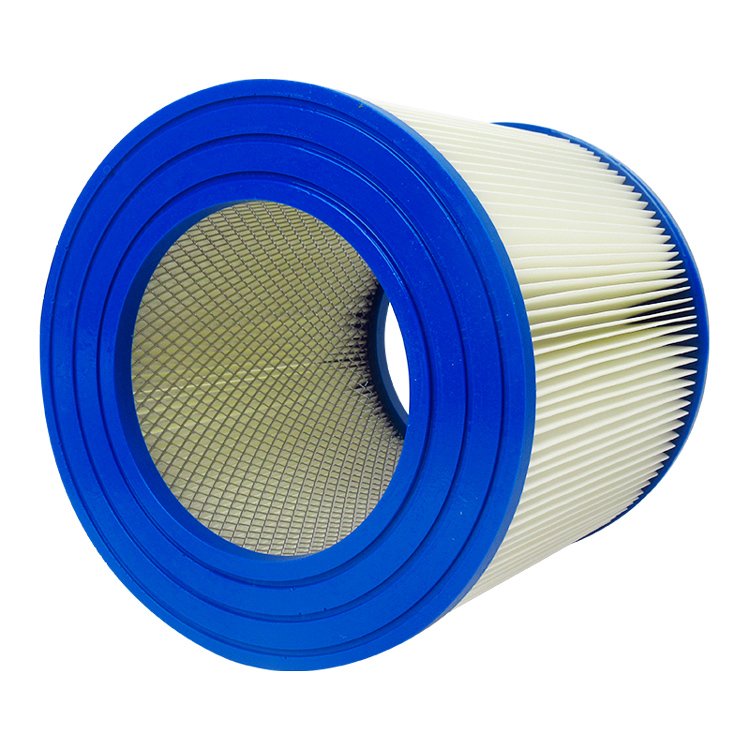 Factory Wholesale Customized Dust Collector Cartridge 152*250*245 Polyester Cloth air Filter Cartridge with Blue PU End Cover