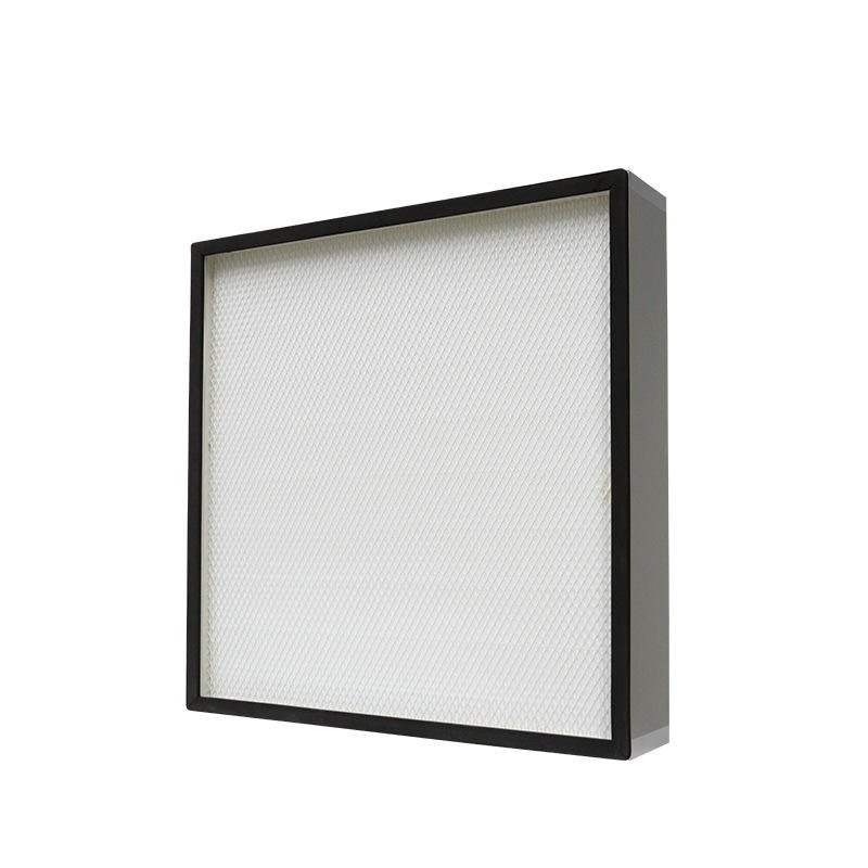 Mini Pleats H13/H13/H15 HEPA/ULPA Plate Filters Hospital Cleanroom Plate Filter Structure H14 Efficiency Manufacturing