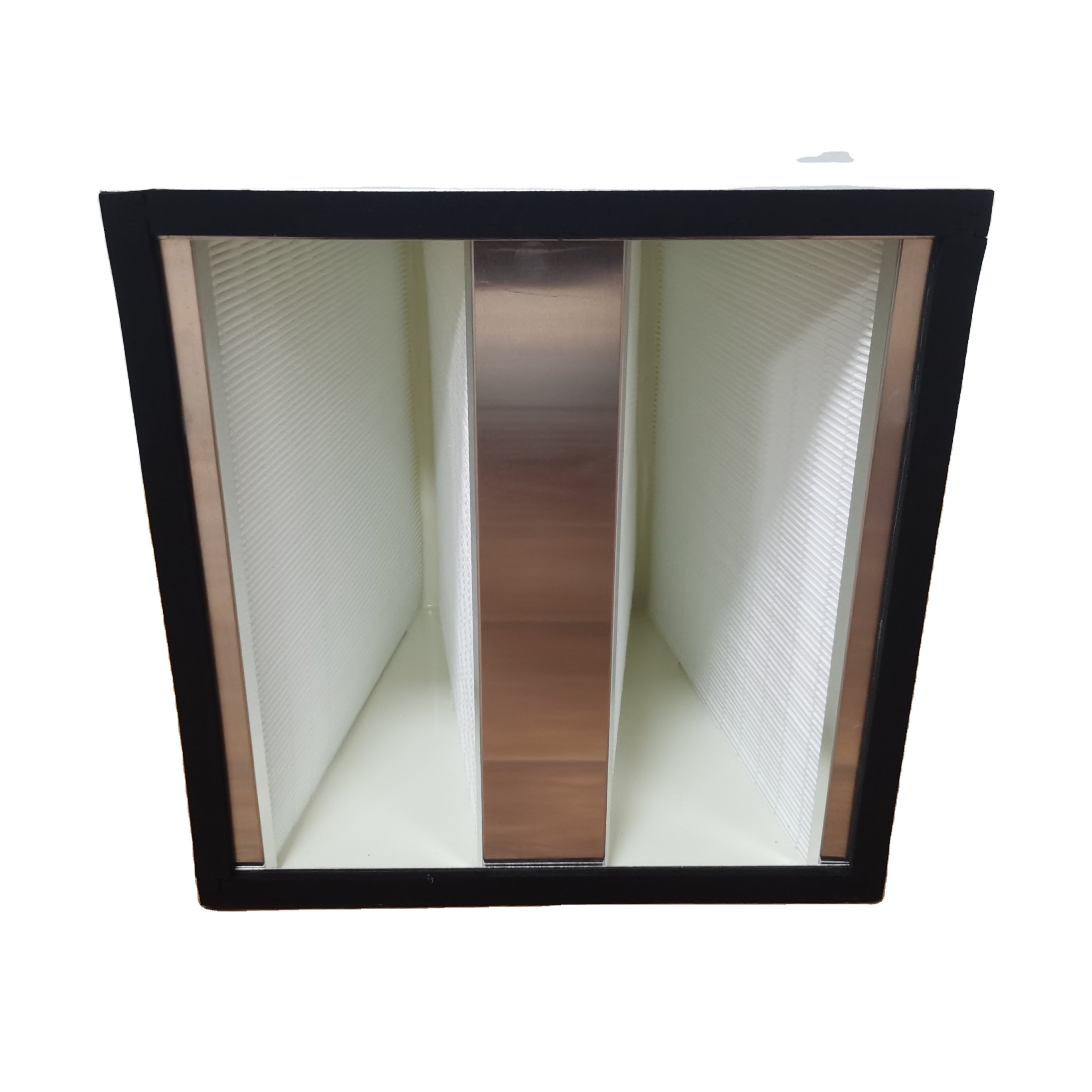 High Efficiency Box Type V Bank Air Filter for HVAC System High Quality Fiberglass Material for Air Purification