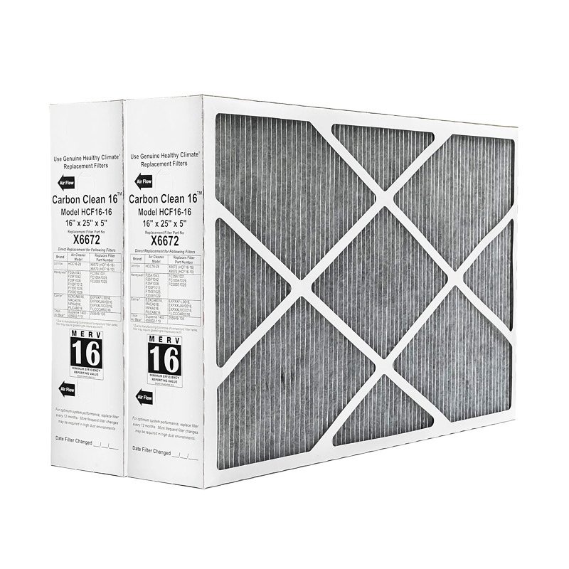 Air Filter Manufacturer Compatible With Carbon Coated Lennox X6672 Healthy Climate MERV 16 air Purifier Filter