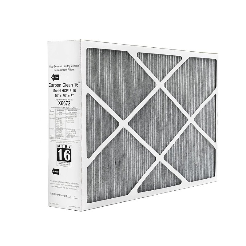 Air Filter Manufacturer Compatible With Carbon Coated Lennox X6672 Healthy Climate MERV 16 air Purifier Filter