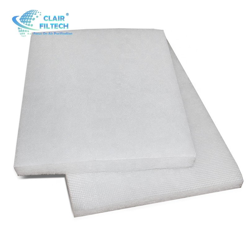 Wholesale Eco-friendly PET Air Filter Material Paint Room Filters Ceiling Floor Spray Booth Media