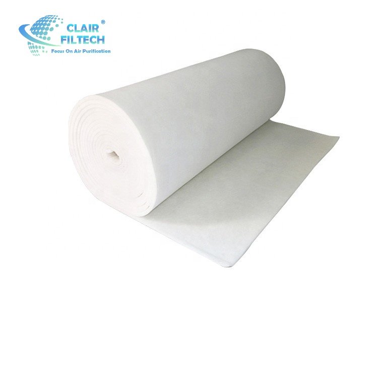 Wholesale Eco-friendly PET Air Filter Material Paint Room Filters Ceiling Floor Spray Booth Media