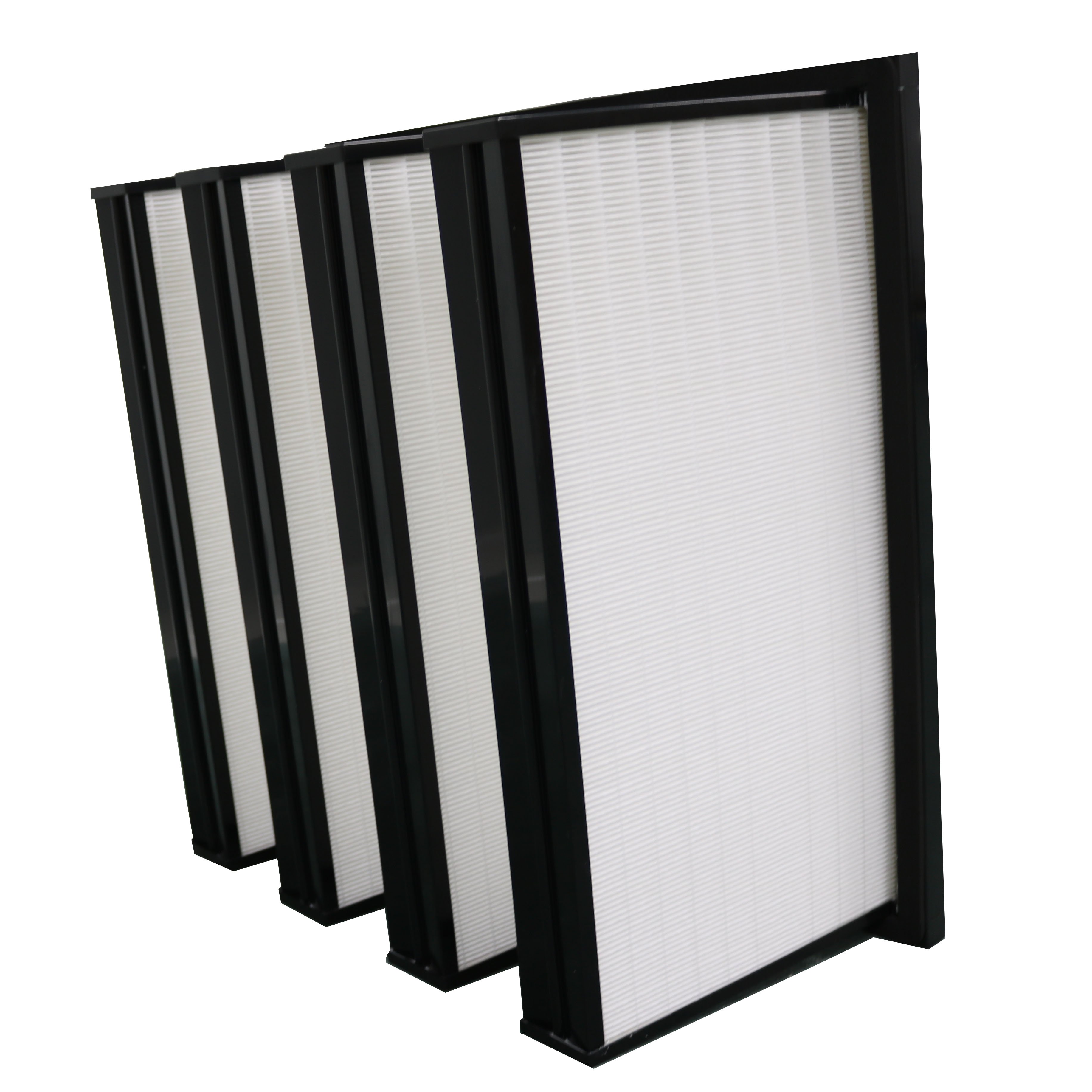 V-Bank Type W Shape HEPA Filter Air Filters V-Bank HEPA Air Filter