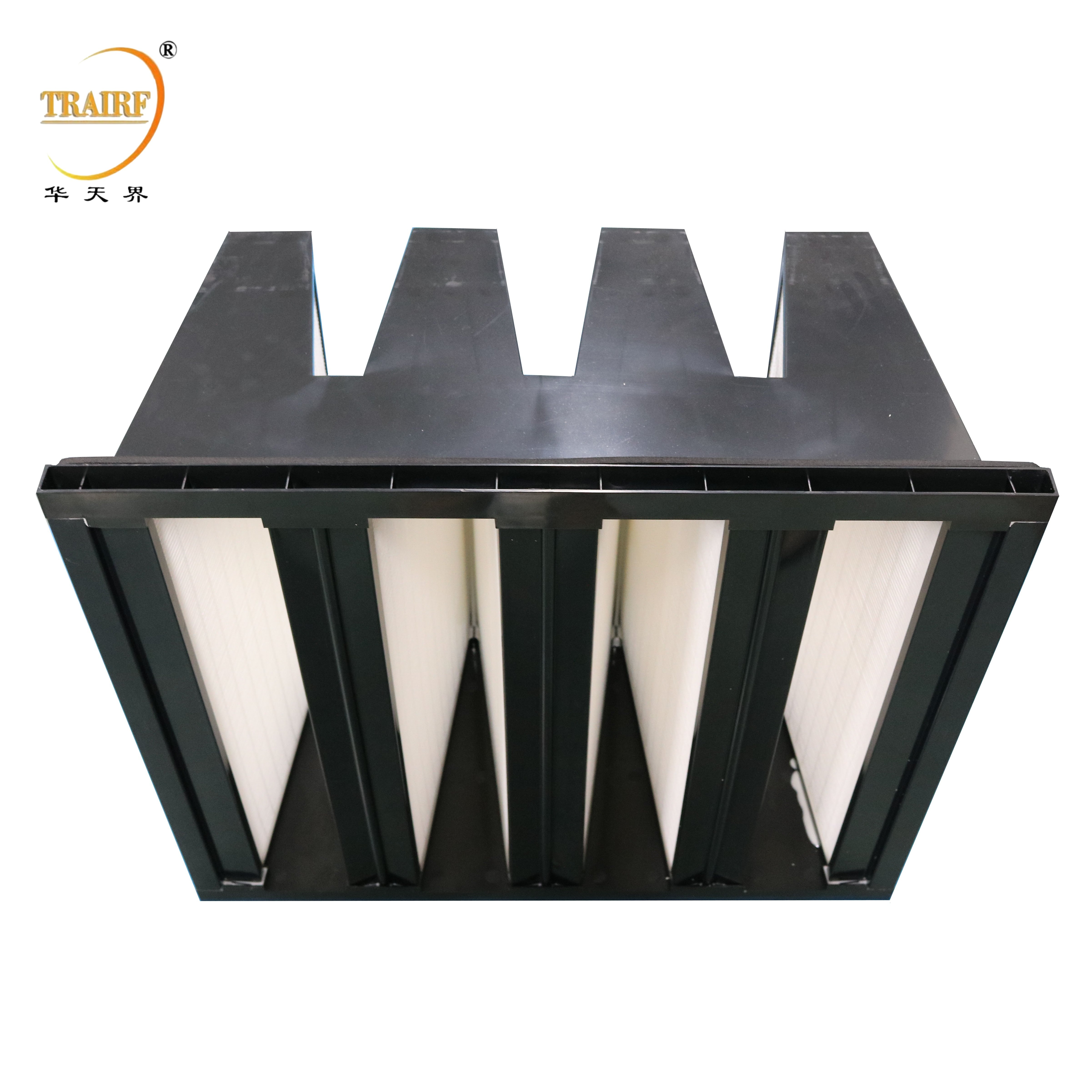 V-Bank Type W Shape HEPA Filter Air Filters V-Bank HEPA Air Filter