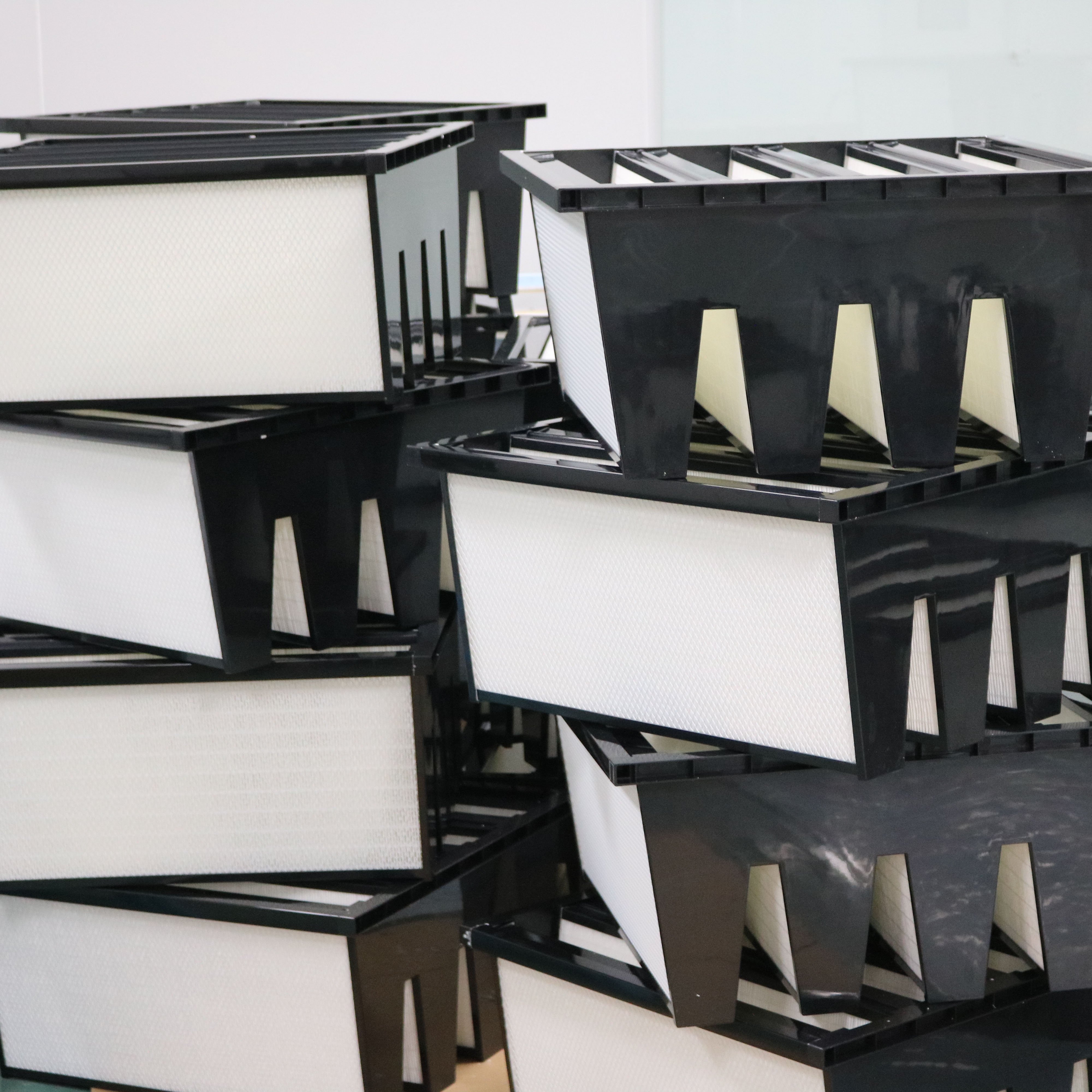 V-Bank Type W Shape HEPA Filter Air Filters V-Bank HEPA Air Filter