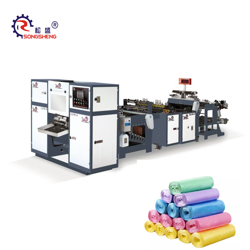 Roll Garbage Bag Heat Sealing Machine Making Machine Eco Friendly 100% Compostable Plastic for Plastic Bags General 300pcs/min