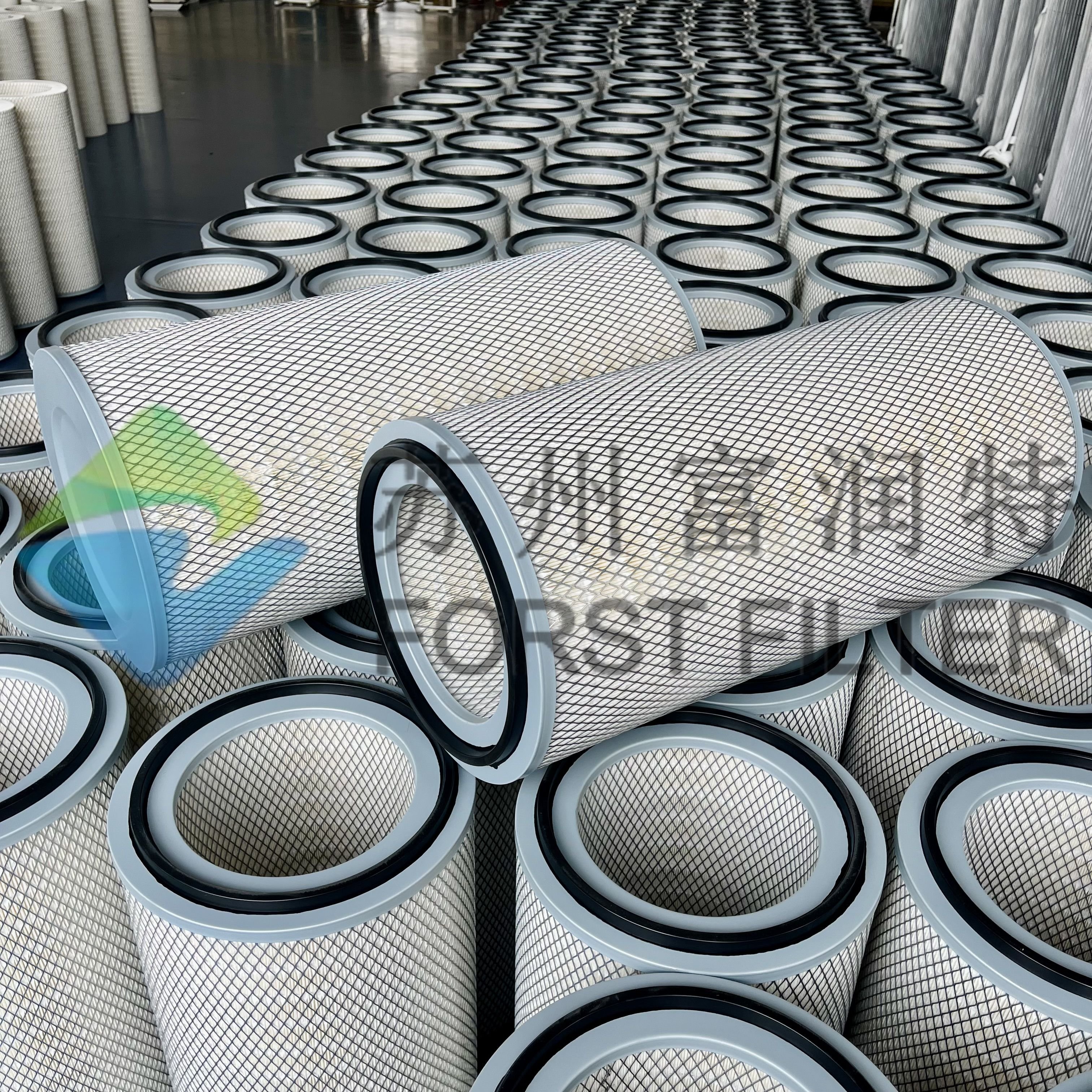 Polyester Cylinder Intake Custom High Flow Breather Purifier Replacement Generator Air Filter Cartridge