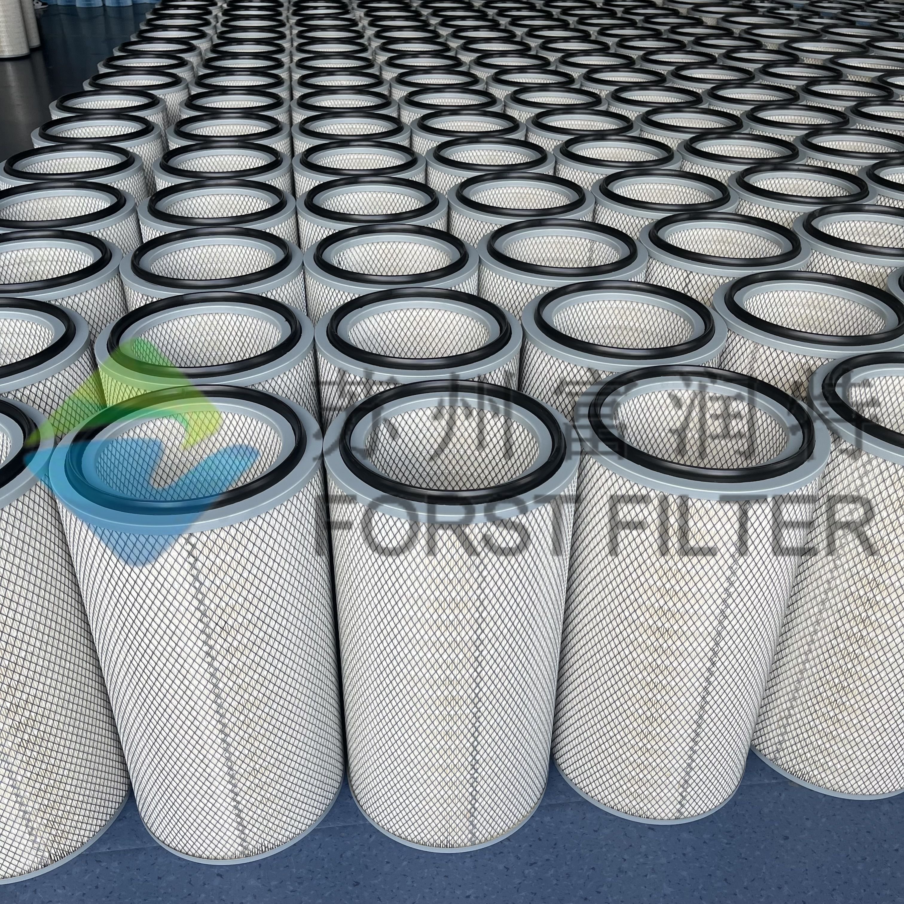 Polyester Cylinder Intake Custom High Flow Breather Purifier Replacement Generator Air Filter Cartridge