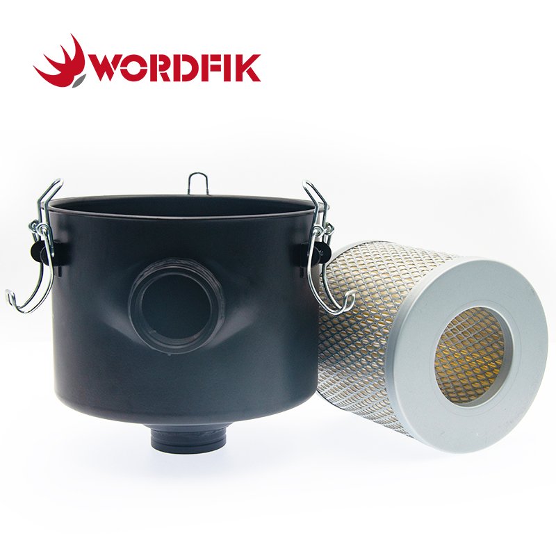 Wordfik Vacuum Pump Air Intake Filter Assembly F003 G1-1/4" 32mm F003-1 G1-1/2" 40mm Conntection Vacuum Filter Housing