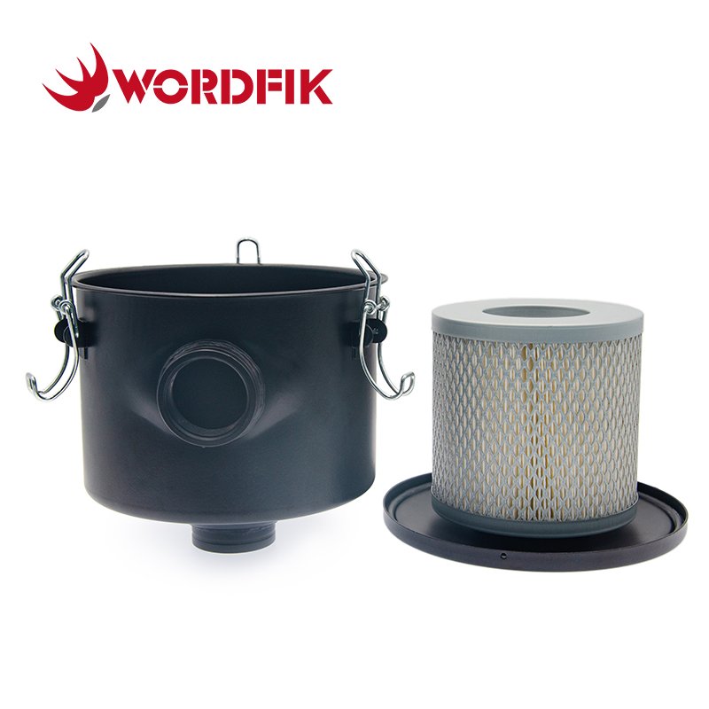 Wordfik Vacuum Pump Air Intake Filter Assembly F003 G1-1/4" 32mm F003-1 G1-1/2" 40mm Conntection Vacuum Filter Housing