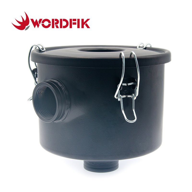 Wordfik Vacuum Pump Air Intake Filter Assembly F003 G1-1/4" 32mm F003-1 G1-1/2" 40mm Conntection Vacuum Filter Housing