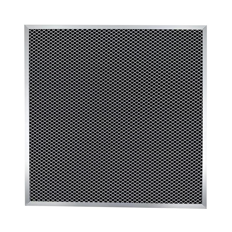 Customized Size Air Filter Medium Grade Expanded Metal Mesh Activated Carbon Panel Filter Home Use Restaurants Hotels Cotton