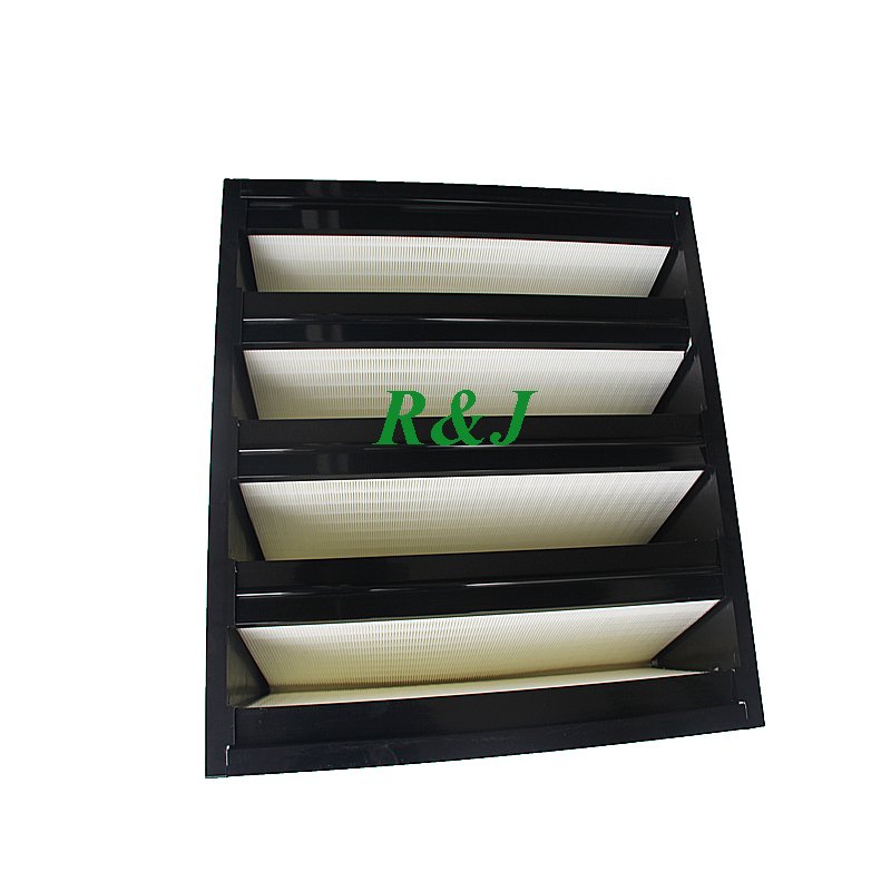 595x595x292mm V-shape Filter F8 F9 Glass Fiber Filter Media 4 V V-bank Filter