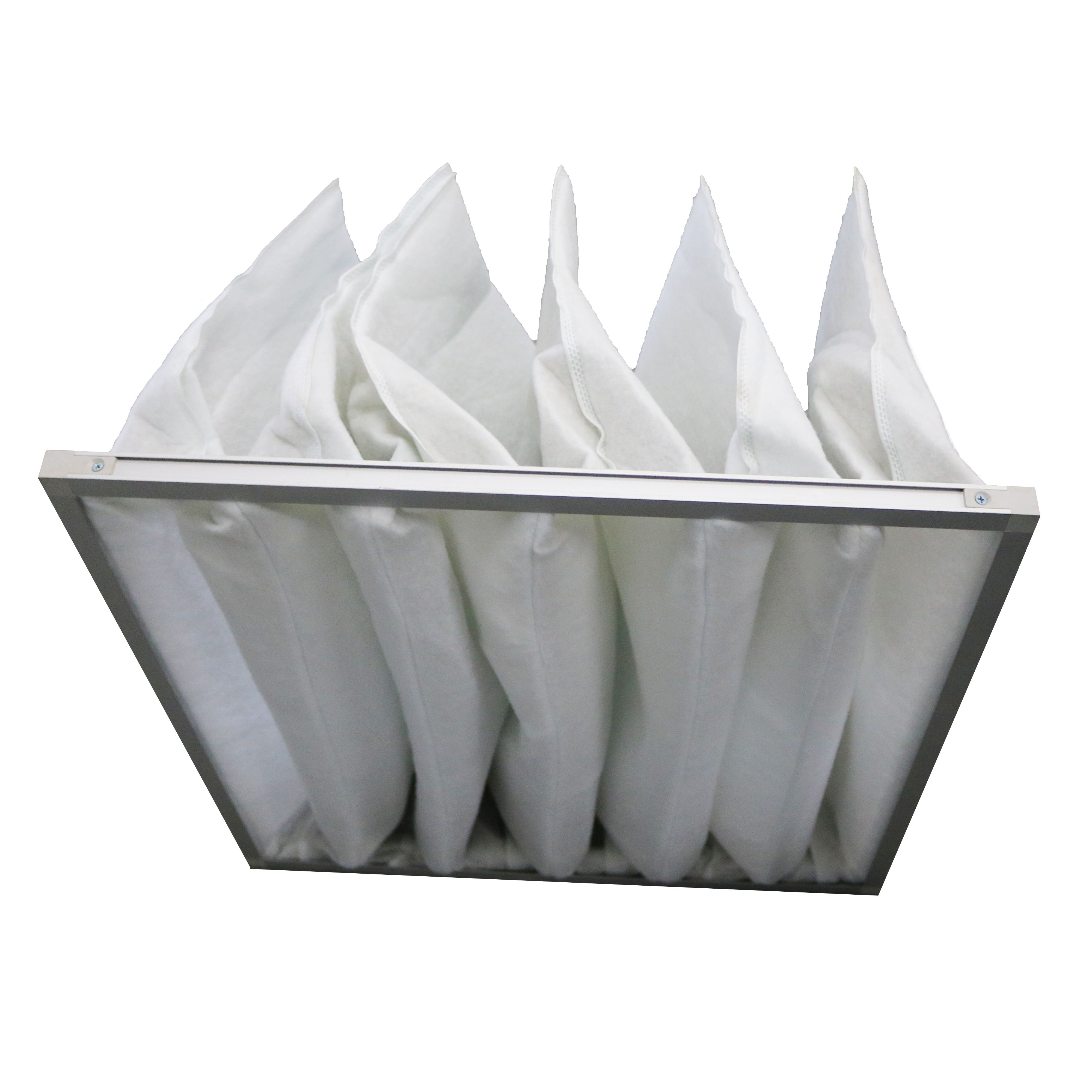 Medium Efficiency Filter Aluminum Frame Air Pocket Bag Air Filters Media for Air Conditioning Filter