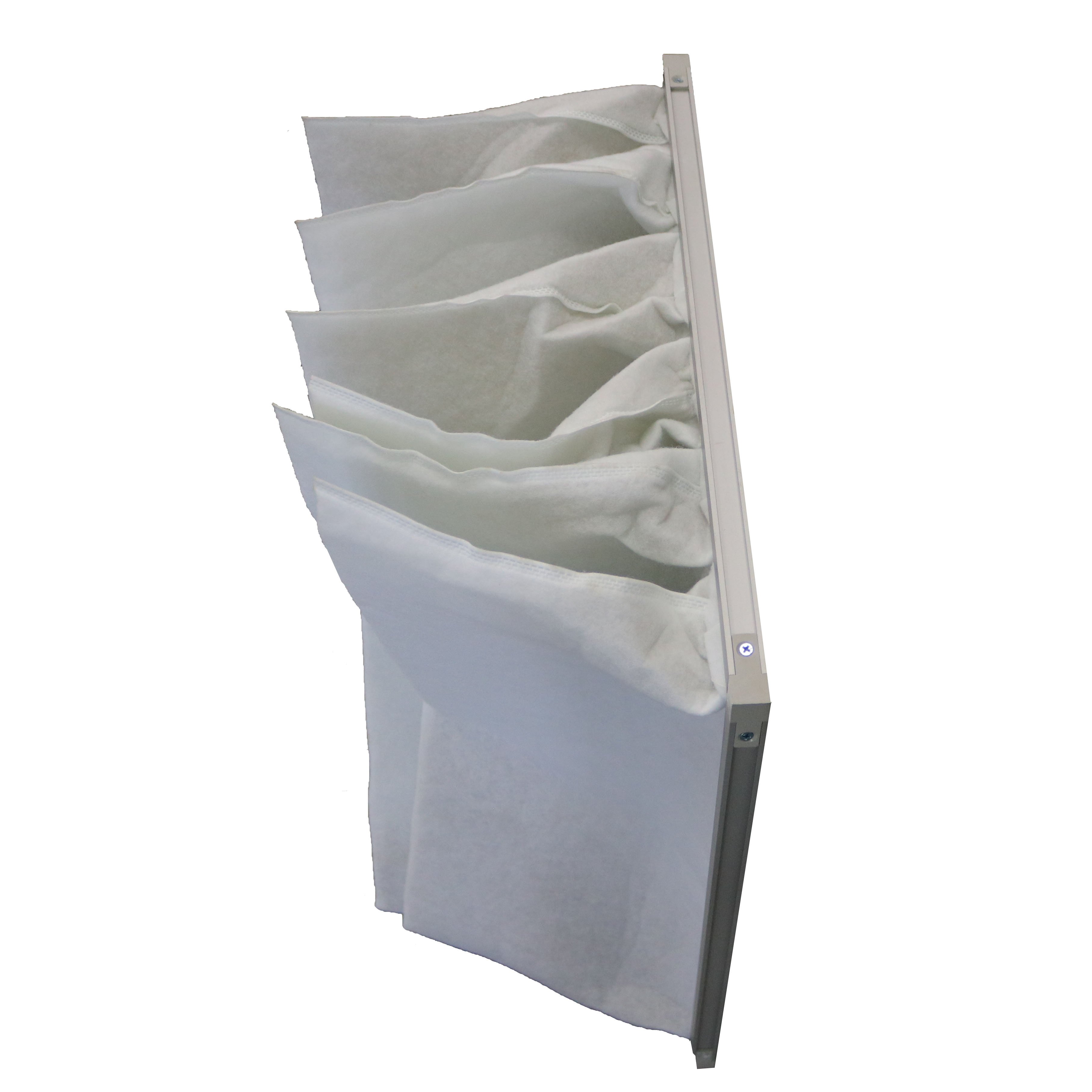 Medium Efficiency Filter Aluminum Frame Air Pocket Bag Air Filters Media for Air Conditioning Filter
