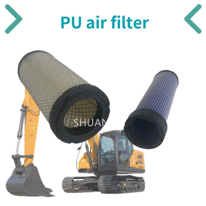Double Deck Air Filter Forklift Parts P822768 PU1330 SB3091 1348726 AF25436 Suitable for 5103 5105 5200 5203 5205 5210 3120