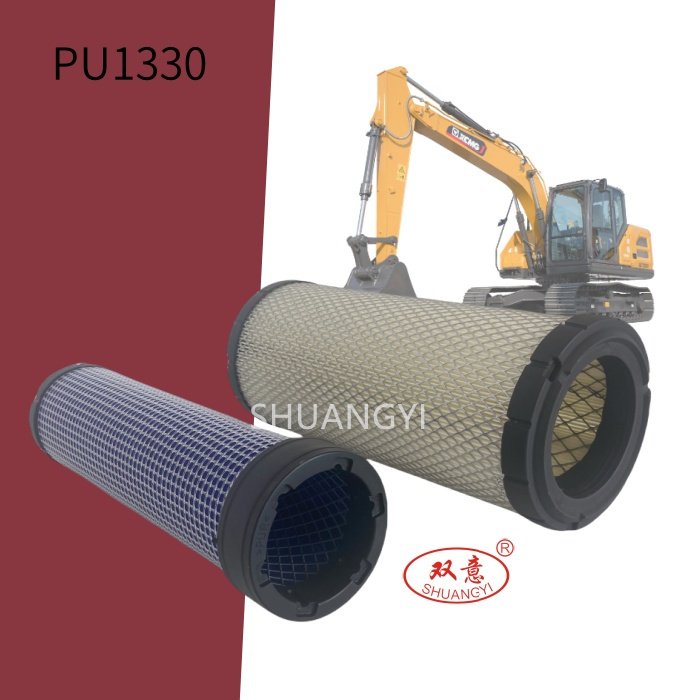 Double Deck Air Filter Forklift Parts P822768 PU1330 SB3091 1348726 AF25436 Suitable for 5103 5105 5200 5203 5205 5210 3120