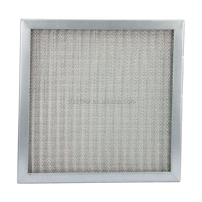 Wholesale Customized Size OEM HVAC Aluminum Alloy Reusable Pleated Air Filter for New Metal Mesh Wavy Media Filter