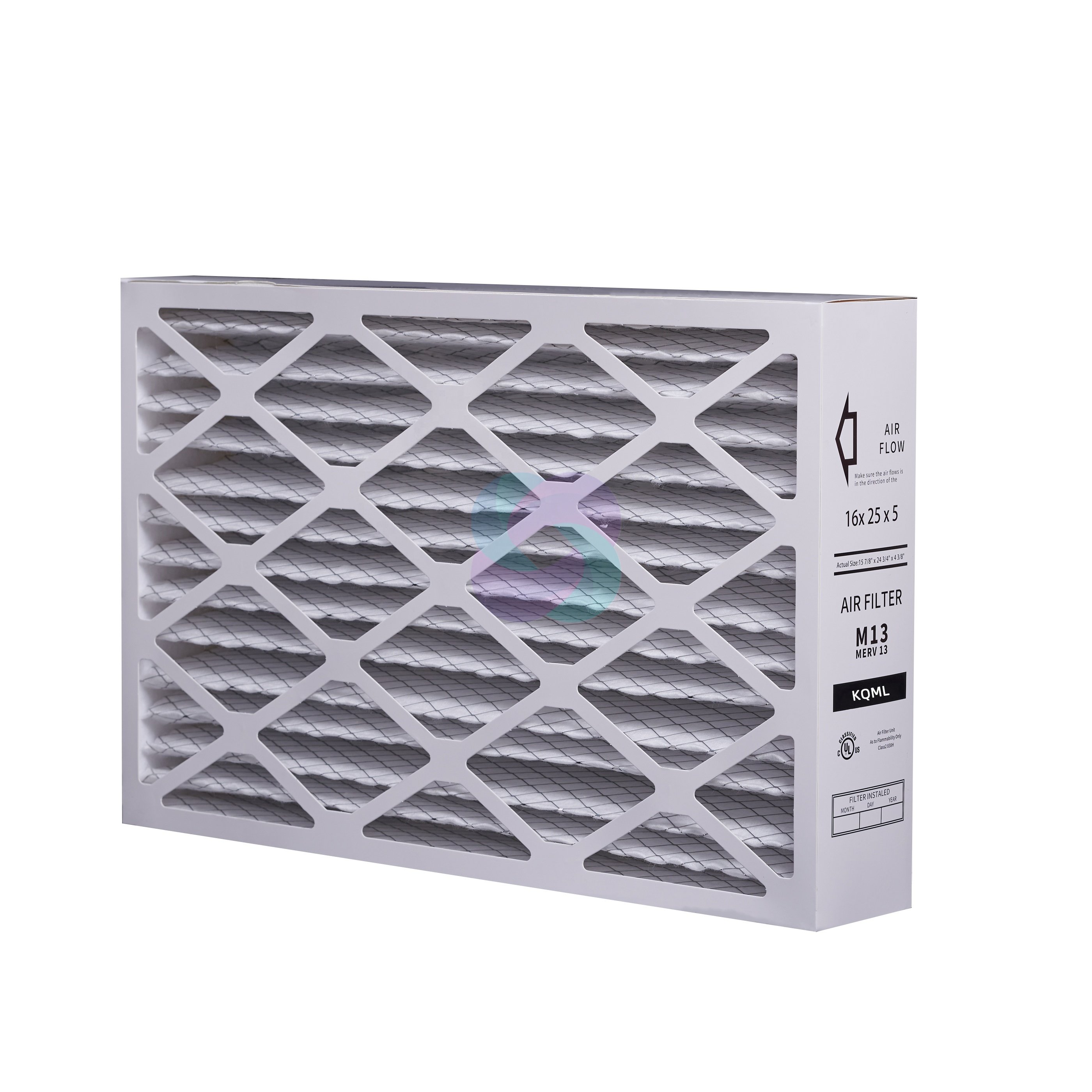Factory Custom MERV 8 11 13 16 16x25x5 Pleated Replacement AC Furnace Filter High Fold High Filter