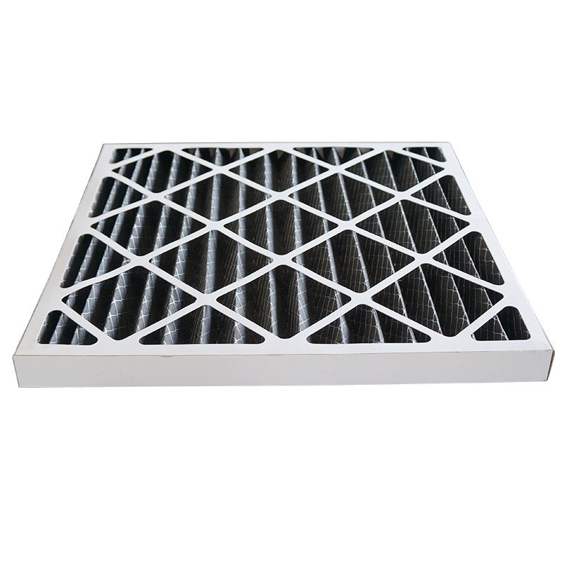 Cardboard Frame MERV 8 Merv 11 Merv 13 Pleated Air Filter With Activated Carbon for AC HVAC and Furnace
