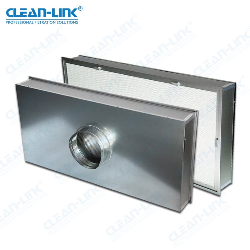 Clean-Link Ceiling Mounted Disposable Terminal Air Filter Hepa Filter Box for Clean Room