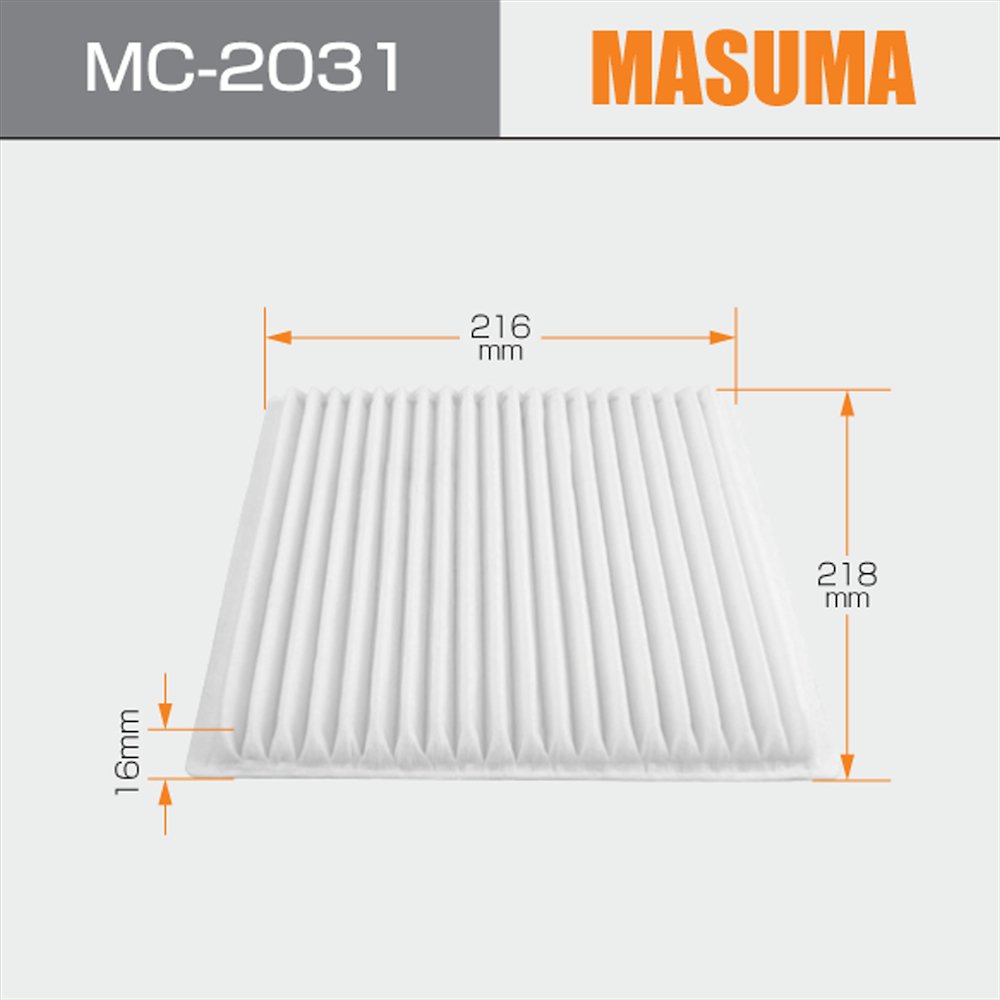 MC-2031 MASUMA Manufacturing Auto Repair Cabin Air Filter 72880-XA00A 72880XA00A for SUBARU TRIBECA