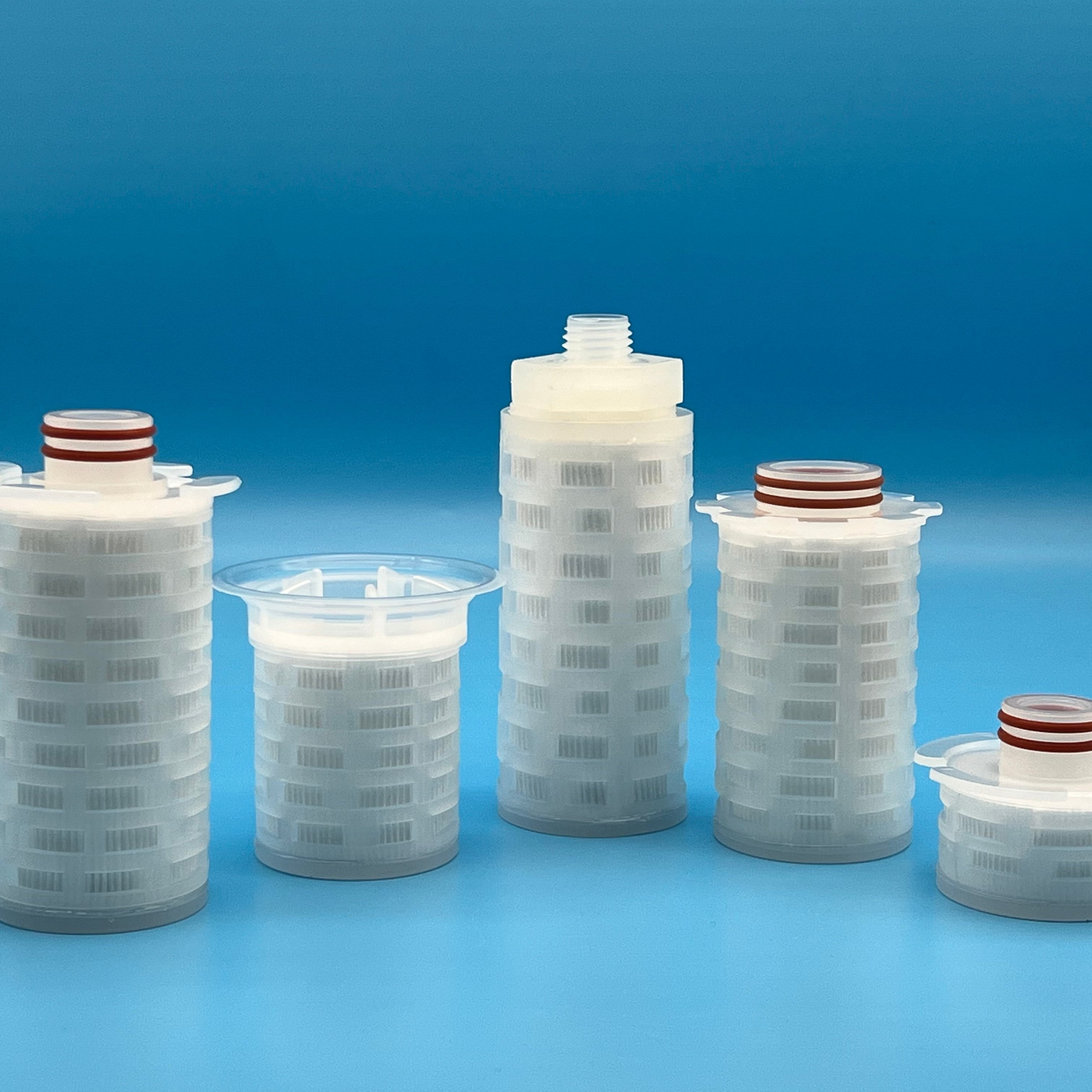 Long Service Life 0.2 Micron 0.45 Micron 5'' PTFE Mini Pleated Filter Cartridge for Liquid Filtration
