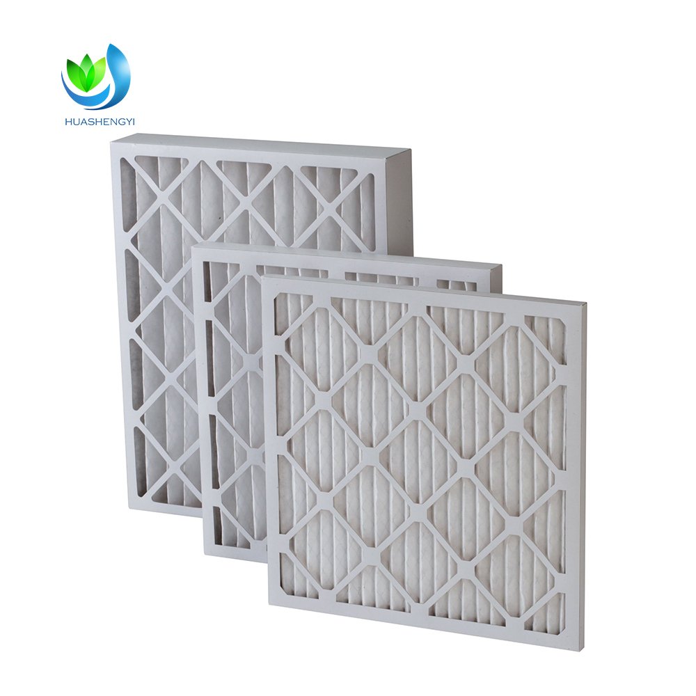 WalsonMedium Efficiency Clean Room HVAC Usage 20X20X1 Air Filter MERV 8 13 Panel Pleated HVAC Ac Furnace Air Filter 20x20x5