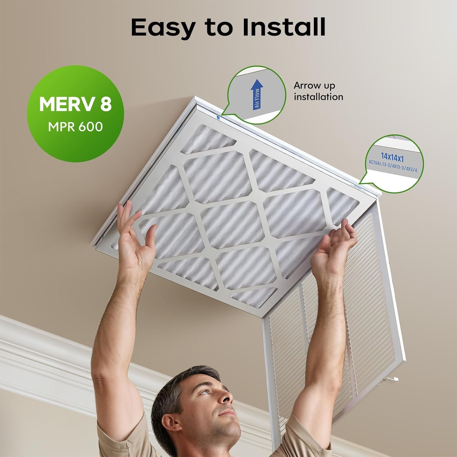 Industrial Cardboard Paper Frame G3 G4 Dust Panel Pre-Filter Pleated Air Filter for Air Conditioning System