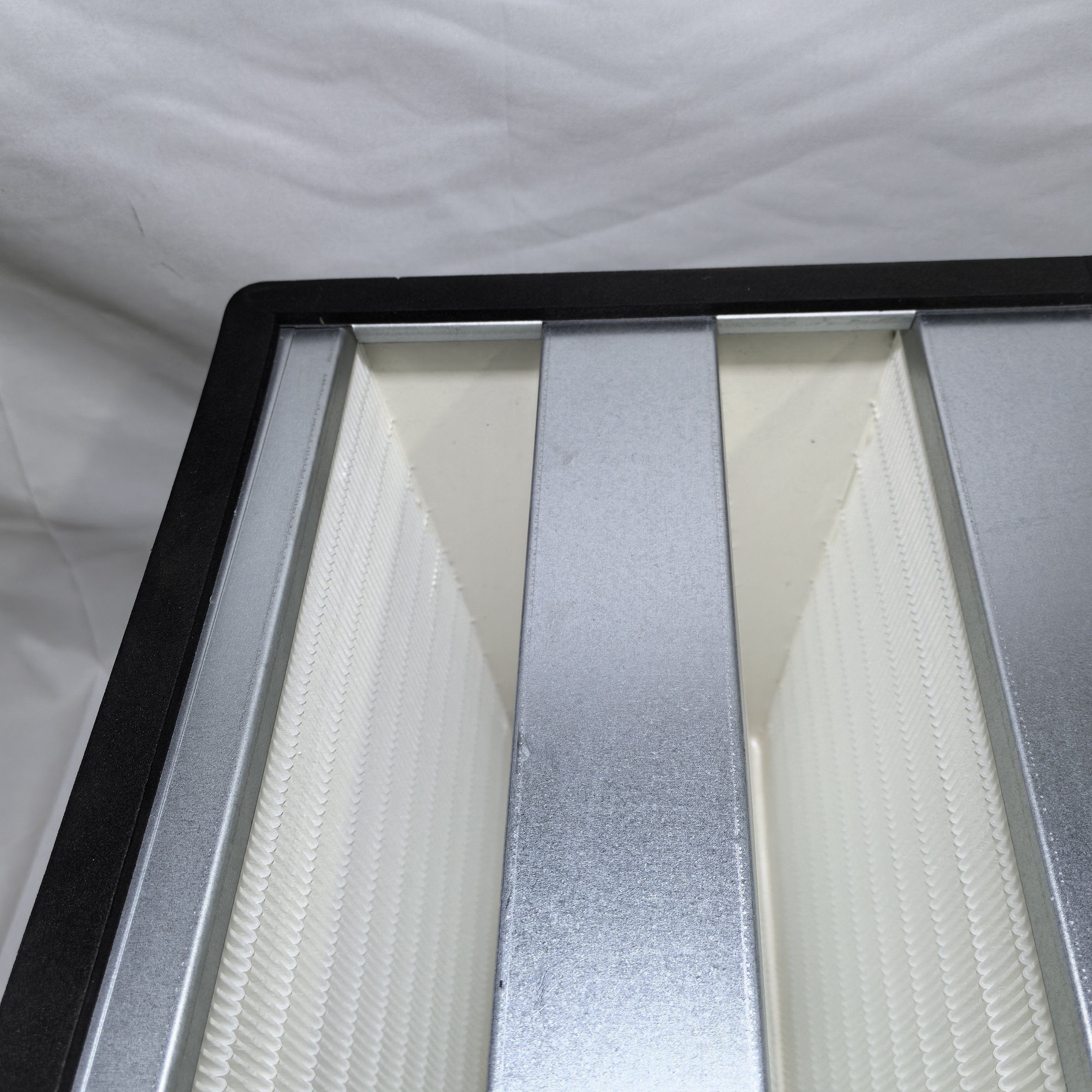 Hot Selling H14 HEPA Filter New Stainless Steel Galvanized Frame Industrial V-Bank Air Cleaner Big Dust Filter Cabin Air Filter