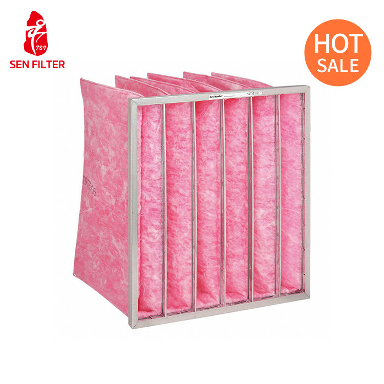 Industrial Chemical Ventilation air Filter Machine Unit Multilayer Nonvomen Fabric Pocket Bag air Filter