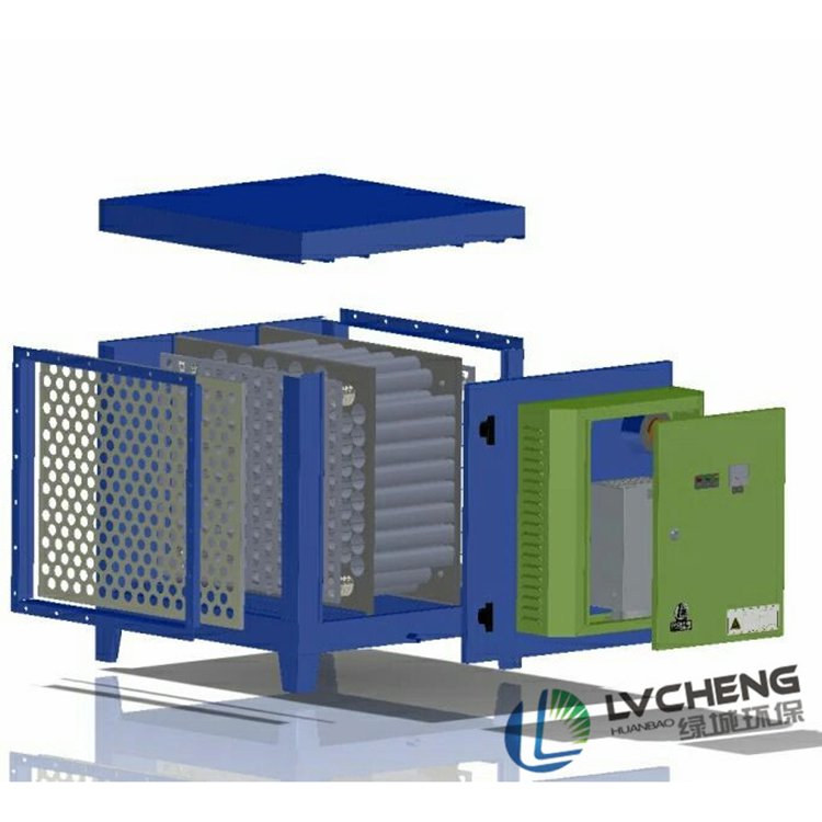 Lvcheng ESP Factory 98% Purification Rate Electrostatic Smoke air Filter Wood Black Smoke Fume Dust Collector