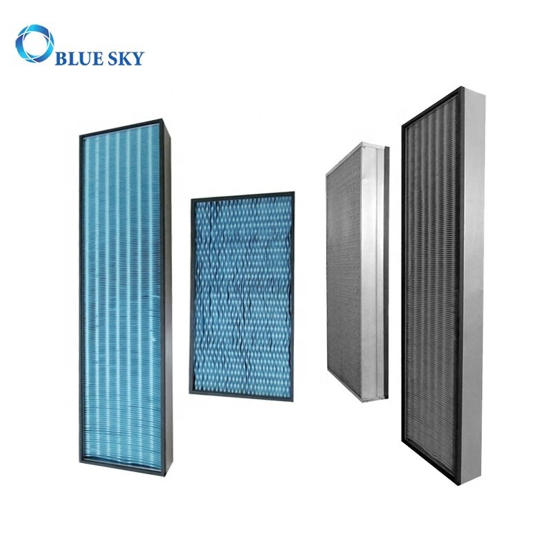 Nanjing Blue Sky Metal Frame Air Ventilation Filter 99.995% H14 HEPA Filter for Conditioning Ventilation